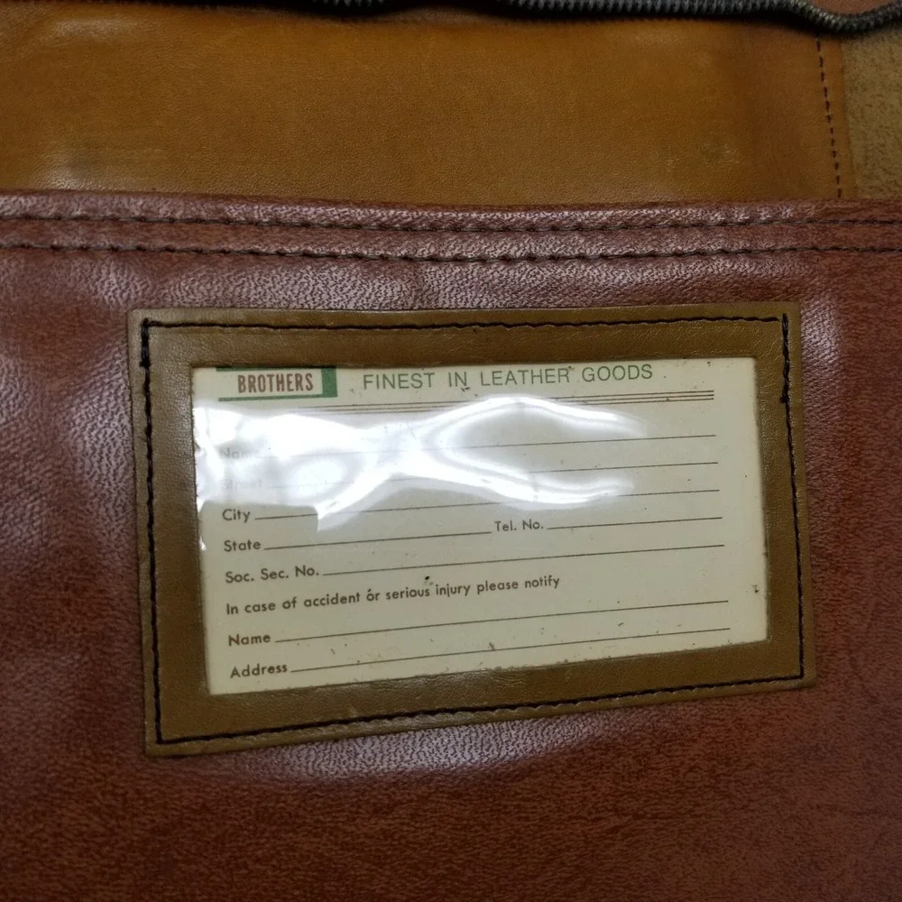 VTG Schelsinger Brothers Briefcase -‎ Portfolio Bag California Saddle Leather